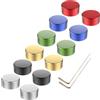 SOLUTEK Tappi per interruttore a pedale per chitarra, con 3 set di viti e raccordo di protezione, maggiore precisione, comfort per interruttori comuni diametro di 1 cm, pulsanti SOLUTEK V1, 12 pezzi