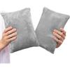 TaiBest Confezione da 2 piccoli cuscini mini in memory foam, 28 x 18 cm, per viaggi, sonno, pisolino e supporto per collo, ginocchia e zona lombare, piccolo cuscino per animali domestici e cani
