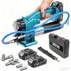 Seesii Ingrassatore a Batteria Kit: Pistola Grasso ad Alte Prestazioni da 10000 PSI e 4,6 oz/min con 2 Batterie, Tubo 39,4, Adattatore a 90° e 3 Ugelli per Un Ingrassaggio più Rapido e Senza Sforzo