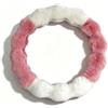 Pahajim Coprivolante Peloso Comodo Copri Volante Auto Universale 36-39cm Morbido Copristerzo Peluche Accessori Interni per Donna Uomo (Rosa Bianco)