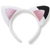 TUKNN Fascia Capelli Gatto Cerchietto Capelli Orecchie Gatto, Copricapo Halloween Glitterato Costume, Fascia per Orecchie di Gattos, Costume Carnevale Halloween Decorazioni