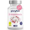 Gloryfeel D Mannosio Puro 2000 mg, Capsule 100% Vegan, Integratore Cistite e Vie Urinarie, Alternativa al Mirtillo Rosso, Testato in Laboratorio, Senza Additivi, 90 Capsule