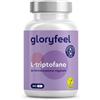 Gloryfeel L-Triptofano 500mg da Fermentazione Vegetale, Triptofano Integratore per Dormire e Migliorare la Qualità del Sonno, 240 Capsule (Scorta di 6 Mesi), Rilassante Antistress per Dormire