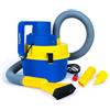 GoodYear Bidone 12V-120W Doppia Presa Aspirazione e Gonfiaggio 23983, Aspirapolvere per Auto, Giallo e Blu, 120 W, 3.5 Liters