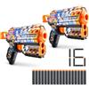 XSHOT Pistola XSHOT Skins Flux Sonic Super Speed - Sonic il Riccio con 16 dardi, ricarica facile, dardi con tecnologia a sacca d'aria, pistola giocattolo gommapiuma per bambini (2 Pistola, 16 Dardi)