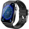 STECEi 1.85" Orologio Smartwatch con 113 Sportivo, Impermeabil IP68, Fitness Watch Carbone Nero