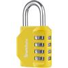 SharkByte Lucchetto a combinazione, lucchetto a combinazione a 4 cifre, resistente alle intemperie, per palestra, scuola, armadietto, capannone all'aperto, stoccaggio, garage, recinzione, Hasp,