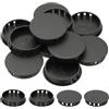 PATIKIL Tappi Copriforo, 34Pz 2 (50mm) Tappi per Fori in Plastica Copriforo a Vite Scrivania Fibbia Bloccaggio Inserto per Mobili Fori Armadio Cucina, Nero