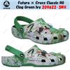 Crocs Zoccolo Futura × Crocs Classic RO verde edera 209622-3WH taglia unisex
