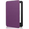 MoKo Custodia Compatibile con 6 Pollici Nuovo Kindle 11a Generazione 2024/2022, Cover Leggera con Auto Sveglia/Sonno per e-Reader, Litchì Viola Intenso