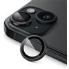 JETech Pellicola Fotocamera per iPhone 15 6,1 Pollici e iPhone 15 Plus 6,7 Pollici, Vestibilità Invisibile 1:1, 9H Vetro Temperato Cover Anello Individuale in Metallo, HD Chiaro, 1 Set (Nero)