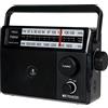 Retekess TR633 Radio Portatile, AM FM Radio,Transistore Radiolina Portatile, Jack per Cuffie,Con Altoparlante Grande, Semplice per anziani,Cucina,Per Camera da Letto(Nero)