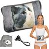 Powersell - Borsa Acqua Calda Elettrica | 500W Riscaldante con Tasche | Scaldamani, Scaldapiedi | Mantiene Calore fino a 5 Ore, Peluche, MICIO