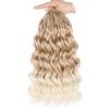 Mscat 14 Inch Pre Looped Ocean Wave Crochet Hair 8 confezioni Boho Ocean Braids Pre Twisted Synthetic Deep Wavy Crochet Hair for Women T27613#