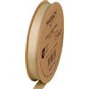 Halbach Seidenbänder Nastro in grosgrain di alta qualità, larghezza: 13 mm, lunghezza: 25 m, nastro regalo sostenibile in poliestere riciclato, ideale come nastro, colore: sabbia