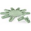 Colombo Mollette Bucato Senza Molla Peggy, Mollette per Bucato in Plastica Riciclata al 60% Ultra Resistenti per Stendini | 100% Riciclabili | 20 pezzi | Colori Assortiti | Made in Italy