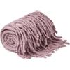MEYCO Home Uni Plaid, coperta di lana (morbida e leggera, uso versatile, coperta 100% acrilica, facile da curare, design di grande effetto, dimensioni: 130 x 170 cm), viola