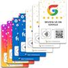 One Tap Only 7 Social Review Tap Card | Recensione QR Code | Scheda di revisione senza contatto | NFC Tap Card | Uso illimitato delle carte nfc