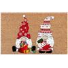 Generico Zerbino Decorativo Natalizio, Tappetino Di Natale Con Motivo Gnomo 40×60cm, Per Interni Ed Esterni Lavabile