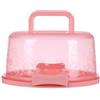 Generic Contenitore rotondo in plastica per torte, con coperchio trasparente bloccabile e maniglia per il trasporto, scatola per torte, cupcake, biscotti, torte, ciambelle, per feste, picnic, casa