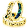 Friggem Orecchini vichinghi Orecchinis Nodo celtico in Argento sterling 925 e Orecchini oro runa nordica, Cerchio Ipoallergenici Gioielli Regalo per Uomo e Donna