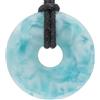 Lebensquelle Plus Donut in pietra preziosa Ø 30 mm + cordoncino in cotone + scheda pietra