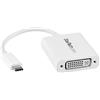 StarTech.com Adattatore Video USB-C a DVI, Convertitore USB-C a DVI-I M/F, 2560x1600, Bianco