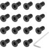 PATIKIL Vite Fissa per Monopattino, 16Pz Vite Fissa per Frontale Monopattino Metallo Kit Viti Ricambio Compatibile per Monopattini Elettrici M365, Nero