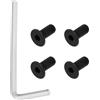 eMagTech Set di 4 Viti Anteriori compatibili con Ninebot ES1 ES2 ES4 in Acciaio Inox Kit di Riparazione Scooter Elettrico con Chiave