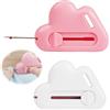 leruiyezs 2 PCS Guida Magnetica per Macchina da Cucire 2 in 1 con Scucitore Retrattile,Seam Guide a Forma di Nuvola Rosa e Bianca,Accessorio Universale Magnetico per Cuciture Precise e Orli Uniformi
