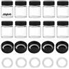 SAGUD Lenti per aerografo 10 pz Airbrush Bottiglie 2/3oz 20cc con Coperchi di Plastica Kit e 5 pz Extra Coperchi 5pcs O-Ring, Air Brush Paint Storage Jars Store Pigments Inchiostri Colore