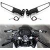 SERALI Specchietti retrovisori per moto, girevoli a 360° con indicatori di direzione a LED Specchietti invisibili per Honda CBR600RR, per Kawasaki Ninja 300, per Suzuki GSXR 600, per Yamaha, per Ducati