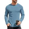 COOFANDY Maglione da uomo girocollo slim fit leggero a maniche lunghe casual lavorato a maglia maglione felpe, blu cielo, L
