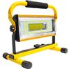 AF-WAN - Proiettore portatile ricaricabile, 100 W, luce LED da lavoro 7000 lm, luci di inondazione regolabili con caricatore USB per auto per IP65, impermeabile, campeggio, viaggi, pesca