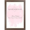 Alison Kingsgate Elegante cornice formato A5, in legno ingegnerizzato con parte anteriore in plexiglas infrangibile, perfetta per foto, poster, certificati, adatta per montaggio a parete o da tavolo