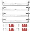 PATIKIL 95mm (3,74) Kit Staffa Montaggio Universale per Lampada, 4 Set Piastra per Plafoniera con Barra Trasversale con Vite Lampadario a Sospensione per Lampada Soffitto