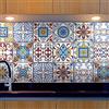 AREDE 32 Pz Adesivi per Piastrelle Bagno e Cucina 10 x 10 cm Autoadesivo Decorazione Adesivo murale in PVC Impermeabile Adesivi Parete mattonelle mosaico stile / T1024