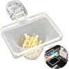UMavlesFrd Filtro di scarico da cucina con ventosa, scolapasta per lavello con 100 colini, 2 in 1 Sink Strainer e scaffalatura (trasparente)