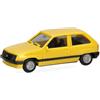 Herpa Basic modello di auto Opel Corsa A 2 porte, giallo Giamaica, in scala 1:87, modello base economico, tedesco, statuetta plastica