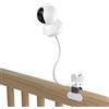 TIUIHU Monitor per Bambini con Clip di Fissaggio per TP-Link Tapo C200/C210/C220/C201/C202/C211/C212/C222/C225/C230 Wi-Fi IP Camera (Bianco)