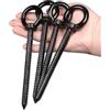 OHIYO Vite ad occhiello M10, 16 cm, lunga Vite ad occhiello M10 x 120 mm per amache, tende da sole, sedie a dondolo, applicazioni pesanti in interni ed esterni (nera)