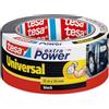 tesa extra Power Universal Duct Tape - Nastro Adesivo a Tenuta Extraforte - Nastro Versatile per Riparare, Fissare, Sigillare e molti altri Usi - Nero - 1 Rotolo - 25 m x 50 mm