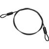 PATIKIL Cavo Acciaio Inossidabile Rivestito Vinile 3/16 Dia Anelli, 5ft (60) Cavo Flessibile Catena Sicurezza Lanyard per Illuminazione Palco Esterna Lucchetti Bagagli, Nero