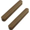 MOROBOR Set di 2 maniglie per mobili autoadesive da 160 mm, in legno di noce, senza foratura, montate istantaneamente, maniglie spesse per porte scorrevoli
