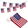 SEMINISMAR Bandiera d'America,Piccole Bandiere Americane,Bandierine USA per esterni,Bandiere Stati Uniti,Bandiera Americana,Bandiera USA Resistente,Per la decorazione delle feste,Rettangolo,14X21cm,20pcs,5 metri