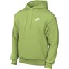 Nike Sportswear Club Fleece Felpa a Maniche Lunghe con Cappuccio, Verde Vivo/Verde Vivo/Bianco, XL Uomo