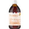 Weloca Olio di salmone per cani e gatti | Marchio francese | Salmone Premium scozzese | Ricco di omega 3 6 9 | 100% naturale | Pressato a freddo e puro | Integratore alimentare per cani | 500 ML