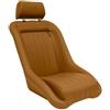 AUTO-STYLE Seggiolino sportivo 'Classic' - Beige Pelle sintetica - Schienale non reclinabile + Poggiatesta - incl. scivoli