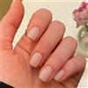 KQueenest Press on Nails Corte - Unghie Adesive Rosa Nude Trasparente Corte, Monocolore Quadrate Unghie Finte Rosa Chiaro, Set di Unghie Artificiali Quadrate per Donne e Ragazze, 24 Pezzi