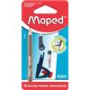 Maped - Kit di riparazione per bussola - Accessori per aumentare la durata della tua bussola - Anello universale e viti + cacciavite + 2 mine + 1 mini matita Black'Peps